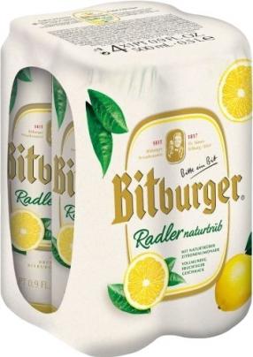 Bitburger - Radler naturtrub (4 pack 16.9oz cans) (4 pack 16.9oz cans)