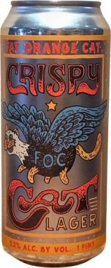 Fat Orange Cat Brew Company - Crispy Cat American Lager (4 pack 16oz cans) (4 pack 16oz cans)