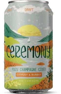 Graft Cider - Ceremony Yuzu Champagne Cider (4 pack 12oz cans) (4 pack 12oz cans)