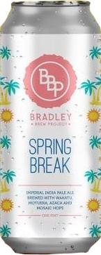 Bradley Brew Project - Spring Break Imperial IPA (4 pack 16oz cans) (4 pack 16oz cans)