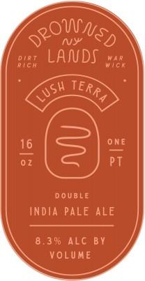 Drowned Lands Brewery - Lush Terra Double IPA (4 pack 16oz cans) (4 pack 16oz cans)