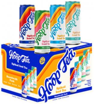 Hoop Tea Spiked Ice Tea - Boardwalk Variety Pack (12 pack 12oz cans) (12 pack 12oz cans)