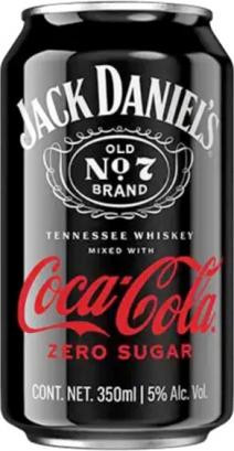 Jack Daniel's - Jack and Coca-Cola Zero Sugar Cocktail (4 pack 12oz cans) (4 pack 12oz cans)