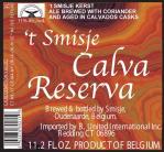 Brouwerij Smisje - 't Smisje Calva Reserva 0 (554)