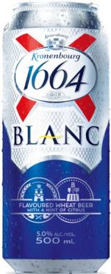 Brasseries Kronenbourg - 1664 Blanc (4 pack 16.9oz cans) (4 pack 16.9oz cans)