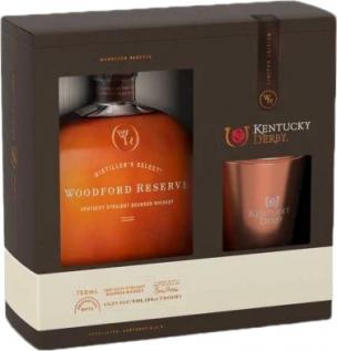 Woodford Reserve - Kentucky Straight Bourbon Whiskey Kentucky Derby Gift Set with Collectable Cup (750ml) (750ml)